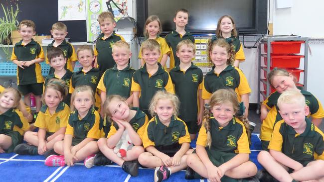 My First Year: Coolabunia State School Preps. Alexis Aird, William Anderson, Oaklan van Schyndel, Wyatt Butler, Ada van Schyndel, Mia English, Eden Gibb, Isabel Gray, Levi Higgs, Amity Markwell, Jayce Murchie, Tiarne Murchie, Logan Pearce, Oliver Pogson, Oliver Pope, Isabella Schultz, Peyton Schultz, Brooke Simpson, Preston Yeats, Leo Swan and Cooper Kassebaum.