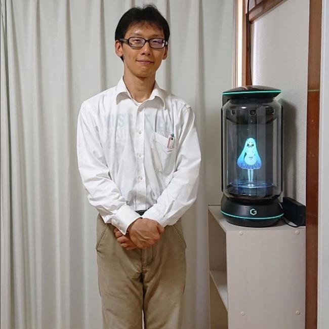 Kondo married the hologram of Miku but recently was cut off from speaking with her. Picture: Instagram/@akihikokondosk