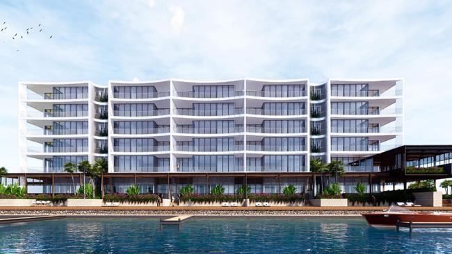 Kindred Developments had planned to build a six storey unit complex at the Newport Marina. Image: Rothelowman