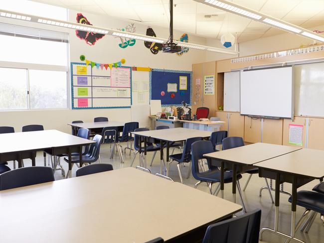 Generic photo of an empty school classroom. Picture: iStock