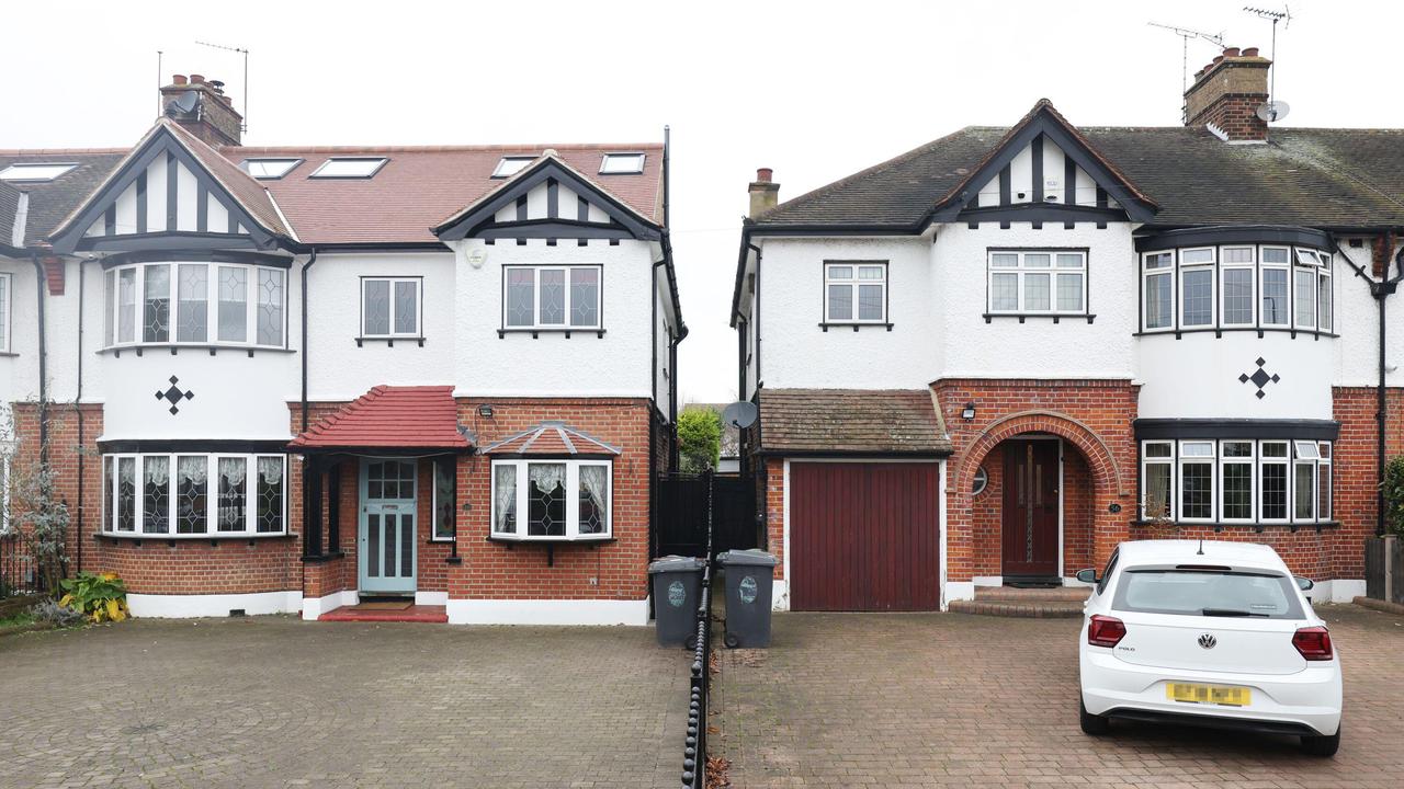 The neighbouring houses in Chingford, Essex. Picture: PA Images/Alamy