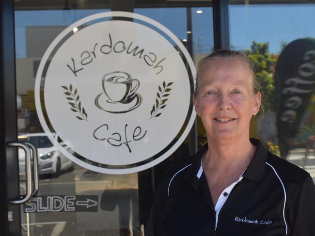 Kardomah Cafe owner Jacqueline Sampson on George St in Mackay. Picture: Madeleine Graham