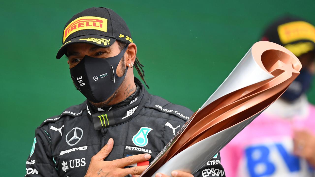Lewis Hamilton will stay at Mercedes for another year.