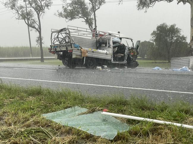 Both drivers have been transported to Mackay Base Hospital. Picture: Fergus Gregg