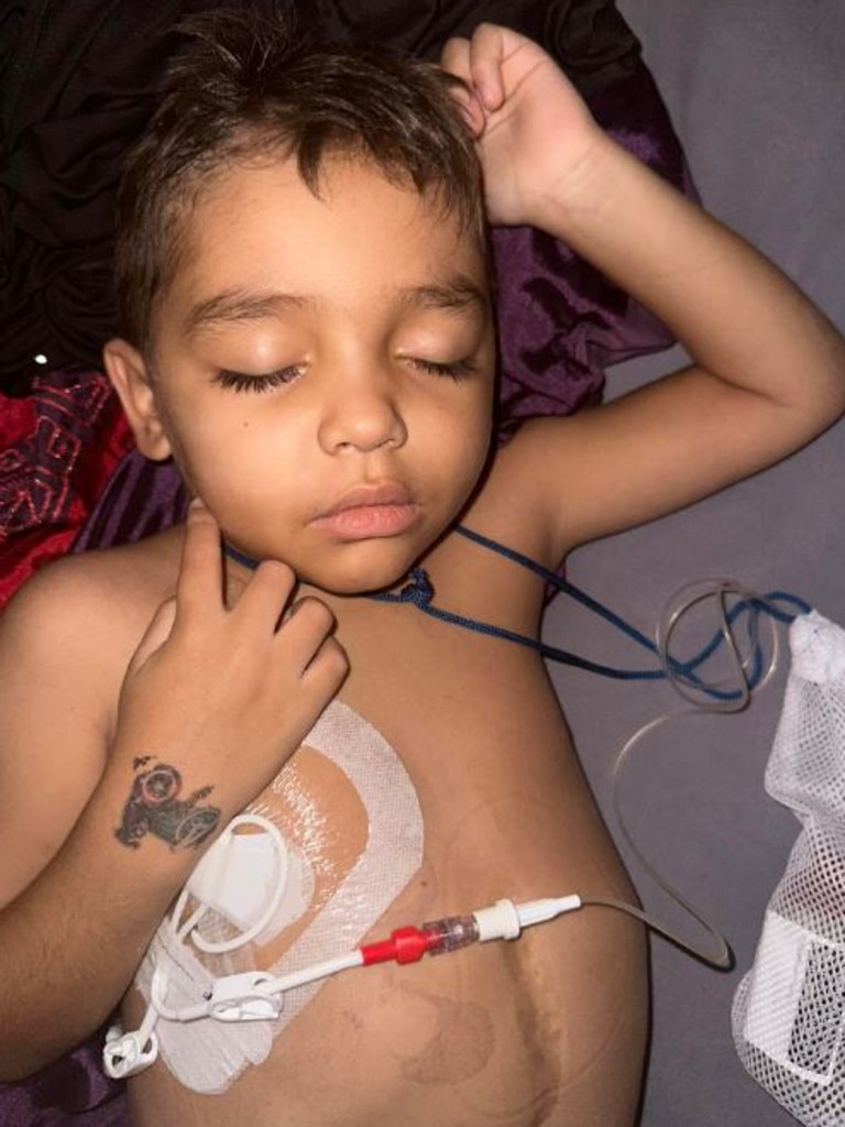 The family is now anxiously waiting for the transplant to take place. Picture: Facebook