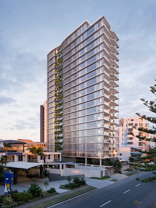 Alba, David Devine's apartment tower at Burleigh Heads.