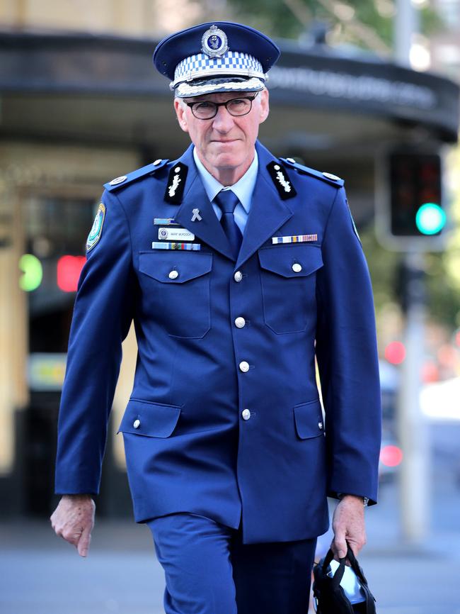 Assistant Police Commissioner Mark Murdoch arriving at the inquiry. Picture: Stephen Cooper