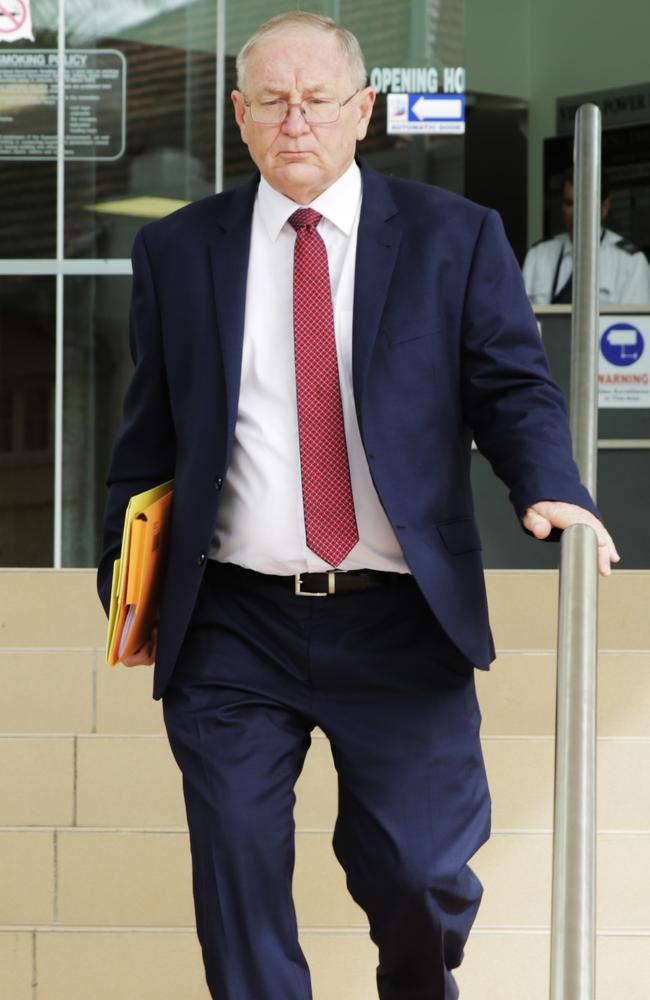 Doug Winning leaves Rockhampton Magistrates Court.