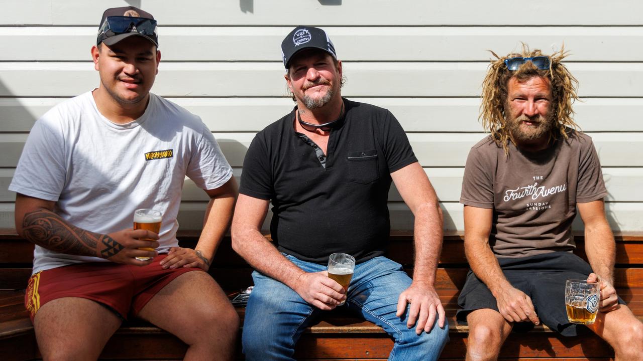 Kenny Selwyn from Gladstone, Andrew Marks from Banana and Alex Brumpton from Biloela. Photo: Steve Vit