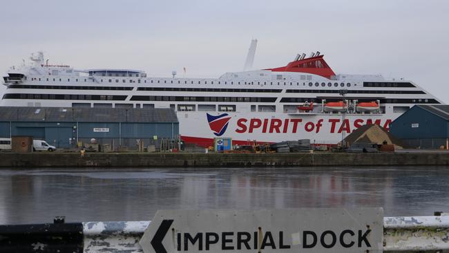 Spirit of Tasmania IV docked in Leith Scotland. Picture: Tyson Scott