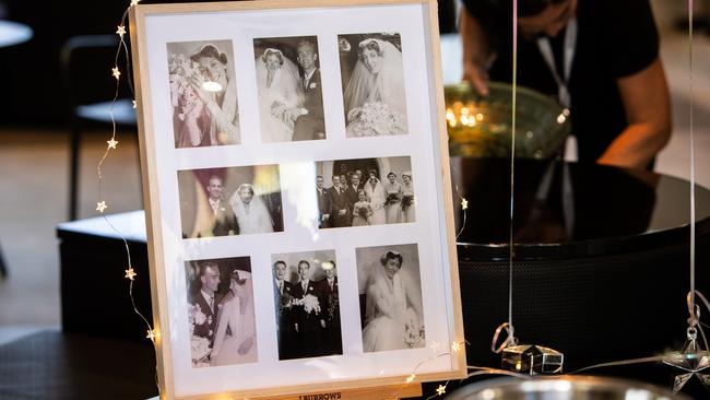 Faye and Barry Bosward’s old wedding photos. (AAP Image / Julian Andrews).