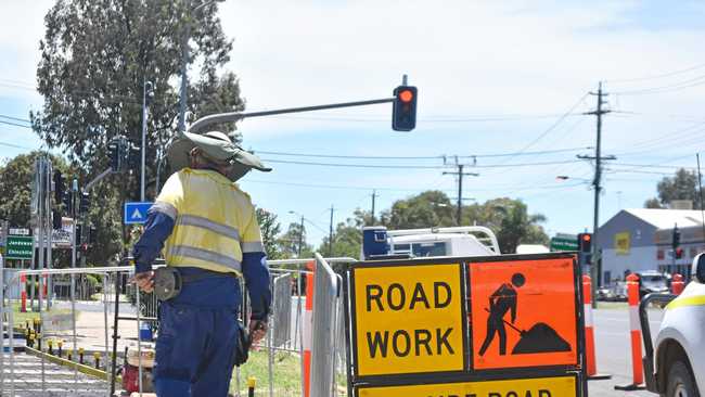 ROADWORKS: The Warrego Highway upgrade in Dalby has resulted a change in traffic conditions. Picture: Michael Doyle