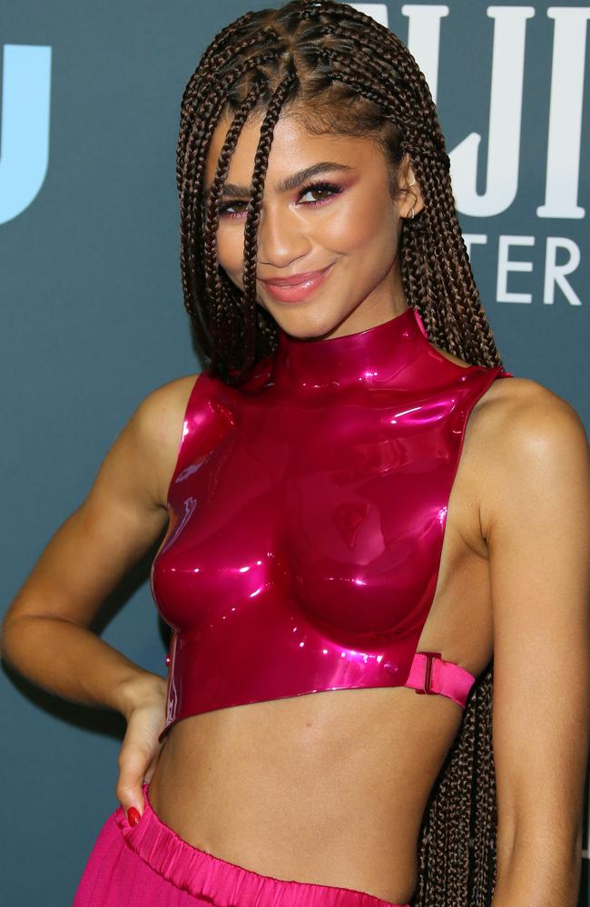 US actress Zendaya arrives for the 25th Annual Critics' Choice Awards. Picture: AFP