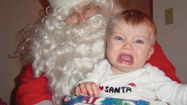 Adorable photographs of children scared by Santa | news.com.au ...