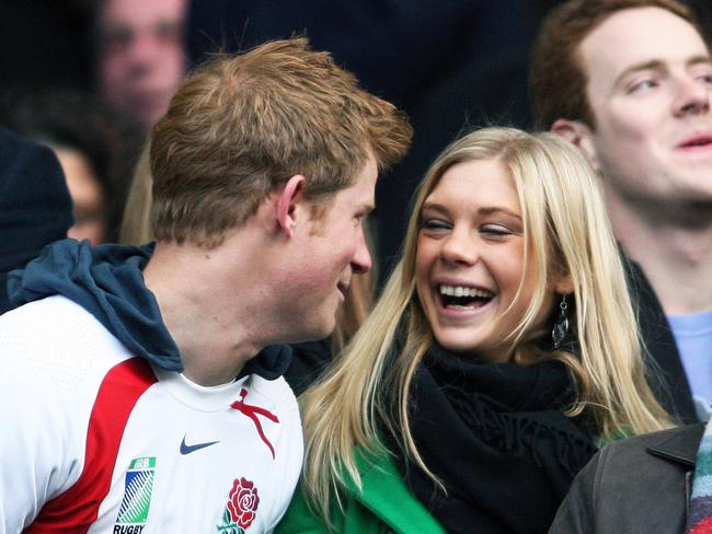 Prince Harry and girlfriend Chelsy Davy IN 2008. Picture: Supplied