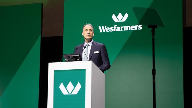 Chief executive Rob Scott addresses shareholders at the Wesfarmers AGM in Perth last year. Picture: David Berrie