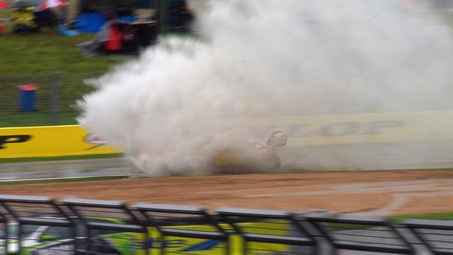 Water sprays from the track. Picture: Mark Horsburgh / EDGE Photographics