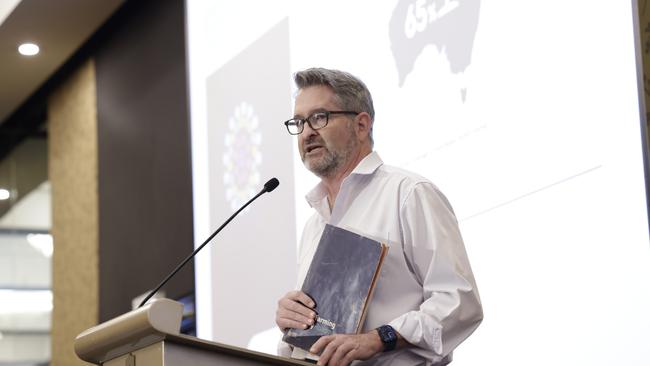 Carbon Market Institute chief executive officer John Connor speaks at the 3rd Carbon Farming Industry Forum in Cairns on Tuesday. Picture: Supplied