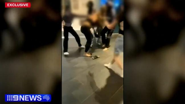 Further footage of the attack on the 16-year-old. The attackers remain at large. Picture: 9 Gold Coast News.