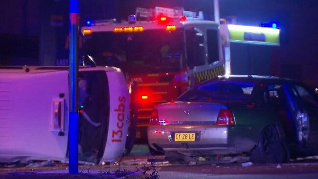 Pictured: Edgeworth crash involving Tamika Wever Police will examine their own role in a crash which left a young mum fighting for life and 10 others in hospital after a teenager slammed into a maxi taxi near Newcastle. Picture: 9 News