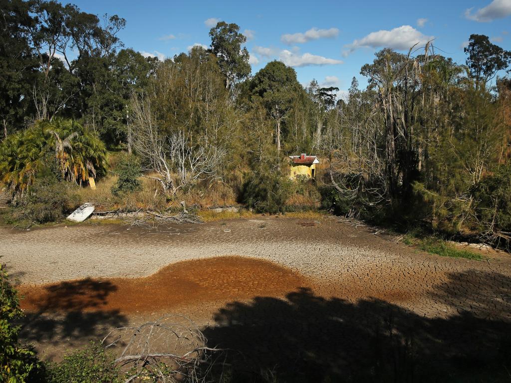 Pictured is the remains of what was Magic Kingdom theme park in Lansvale in Sydneys west. It operated in the 1970s and 80's but has been abandoned since the mid 90's. Picture: Richard Dobson