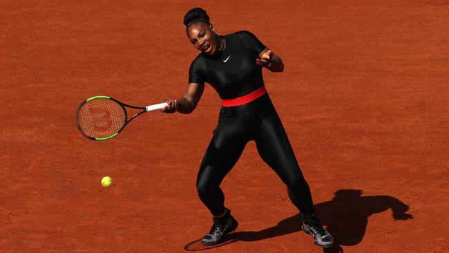 Serena’s French Open look, inspired by the Black Panther, also had a deeper meaning behind it. Picture: Getty