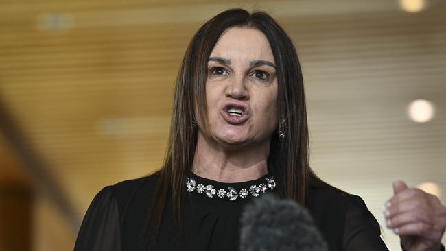 Senator Jacqui Lambie has delivered a passionate speech in the Senate about the death of Tasmanian teenager Eden Westbrook. She has called on the Attorney-General to hold a public inquest into the case. Picture: NCA NewsWire/Martin Ollman