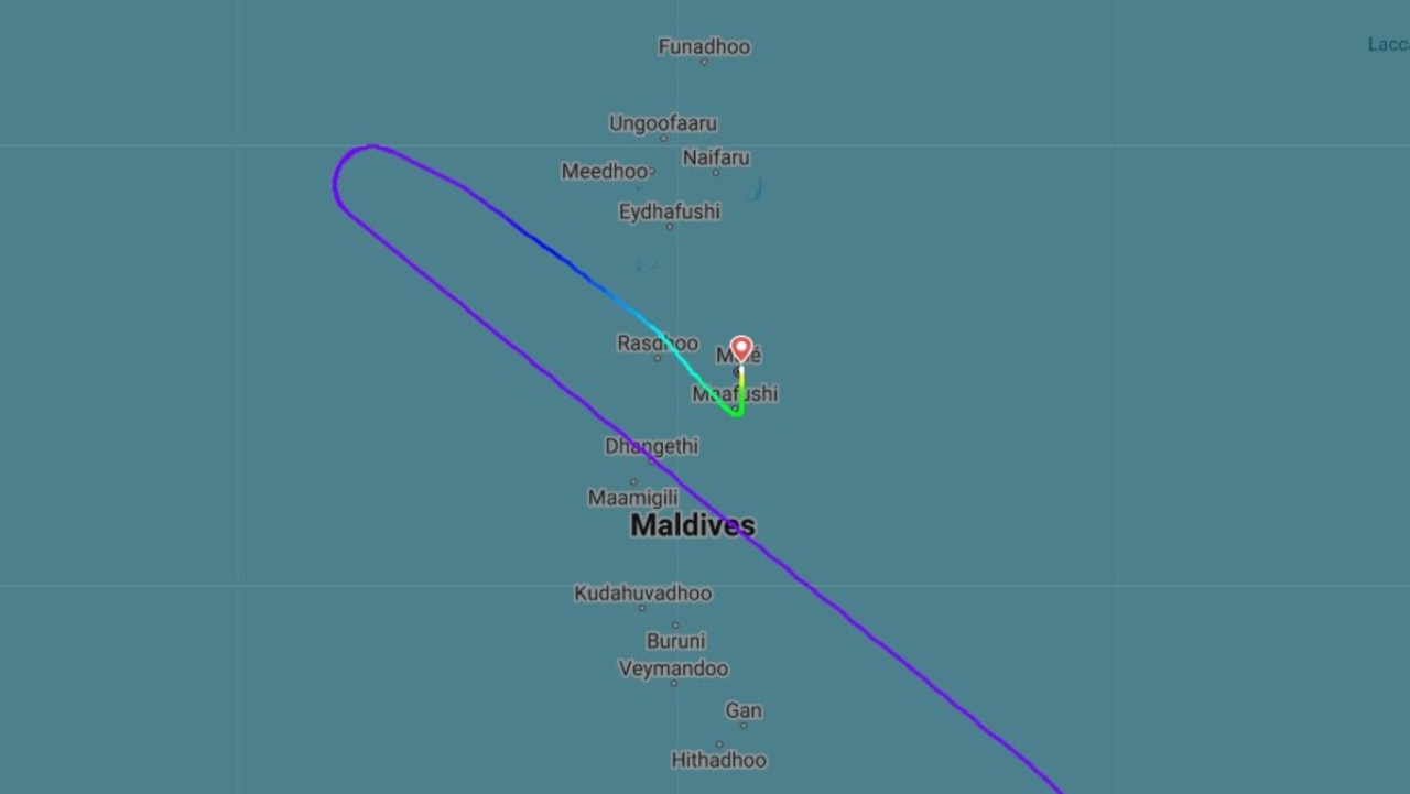 Flight QF9 was forced to divert from its course and land in the Maldives following an on-board incident.