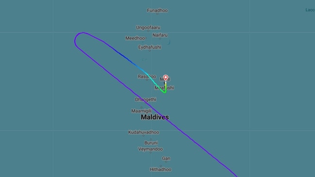 Flight QF9 was forced to divert from its course and land in the Maldives following an on-board incident.