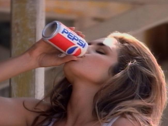 Cindy Crawford’s Pepsi campaign in 1991 which made her a household name. Picture: Getty