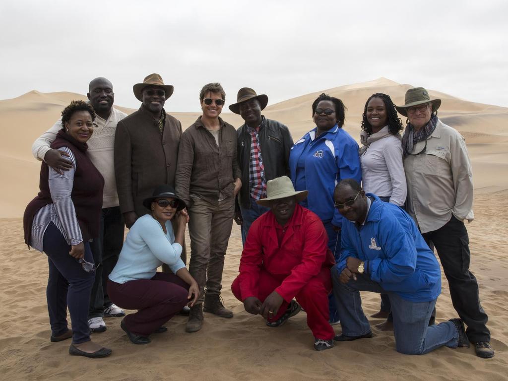 Tom Cruise, "Thank you to the wonderful people of Namibia who made filming The Mummy an unforgettable experience." Picture: Twitter