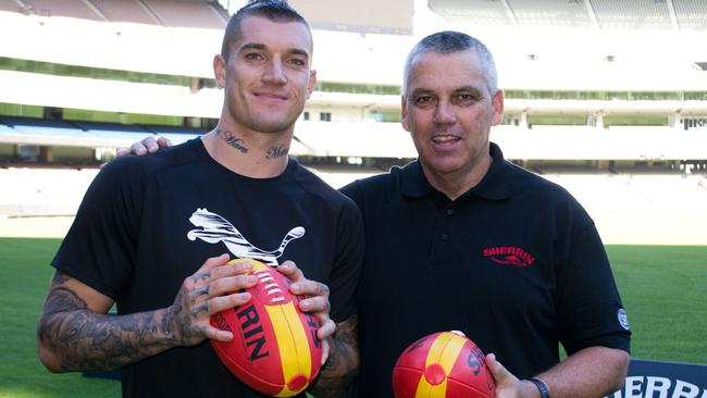 Dustin Martin and Mark Williams share a close bond.