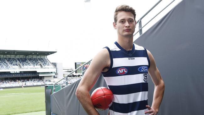 New Geelong Cats signing Nathan Kreuger. Picture: Alan Barber