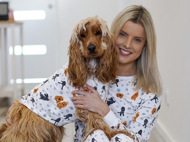 Sophie Taeuber and her dog Archie.