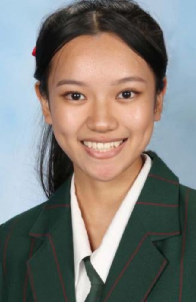 Kelly Wang, Academic Captain at MacGregor State High School. Picture: Supplied