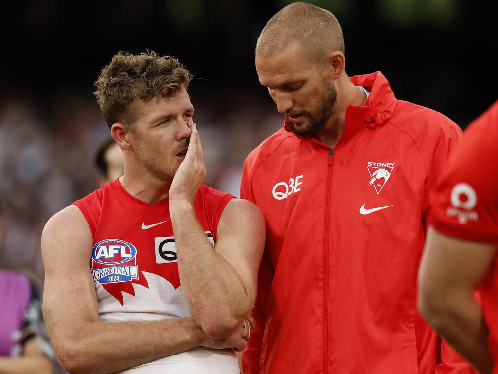 Parker and Reid both said good bye to the Swans following last year’s grand final. Picture: Phil Hillyard