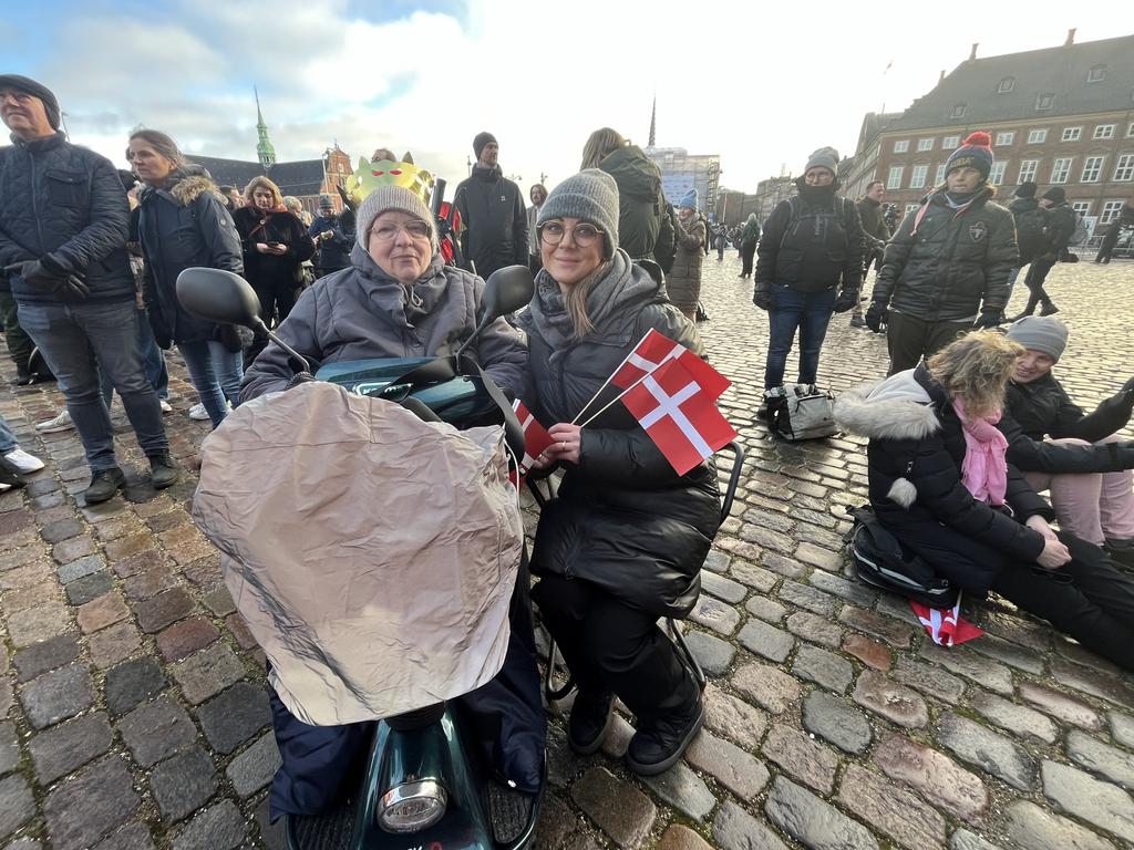 Else Paasch, 77, who had come in a wheelchair with her granddaughter Lottie Kjer, 33, from Jutland. Picture: Danielle Gusmaroli