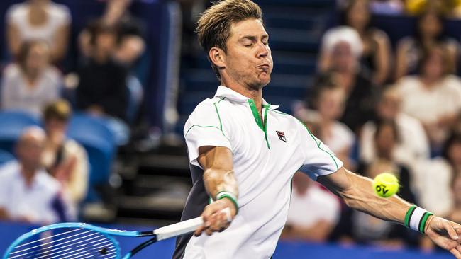 Matt Ebden won his match in three sets.