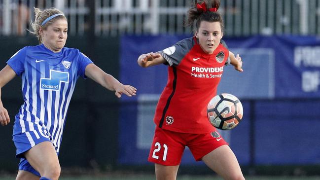 Matildas forward Hayley Raso in action for Portland Thorns FC. Picture: Getty Images 