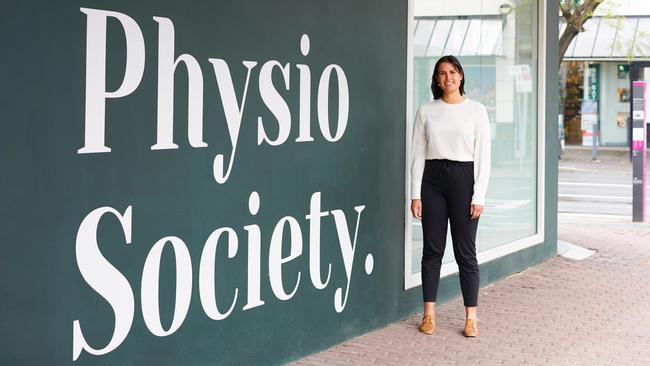 SA's best physio Lauren Bendo at her practice, The Physio Society, at Unley. Pictures: Supplied