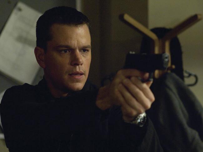 Hit thriller ... Matt Damon as Jason Bourne in The Bourne Ultimatum.