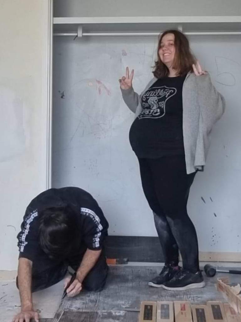 When the house was bought she was pregnant with her second child. Picture: Supplied
