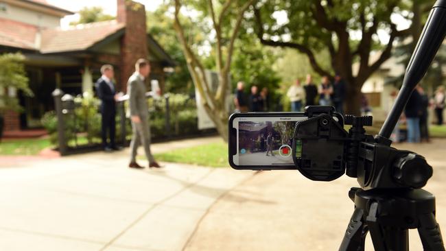 Many online viewers tuned in to watch as McGrath, Geelong agent David Cortous live streamed the auction of 13 Vincent Ave, Geelong last weekend.