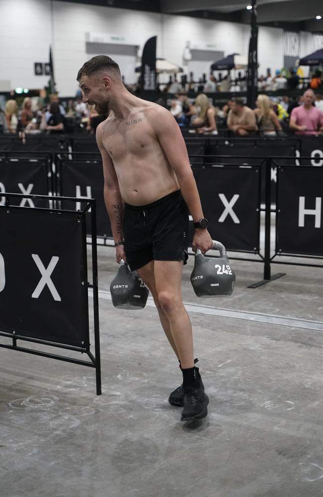 10000 athletes put their fitness to the test in a massive Hyrox competition this weekend (14-15 Dec) at Melbourne Exhibition and Convention Centre. Picture Valeriu Campan