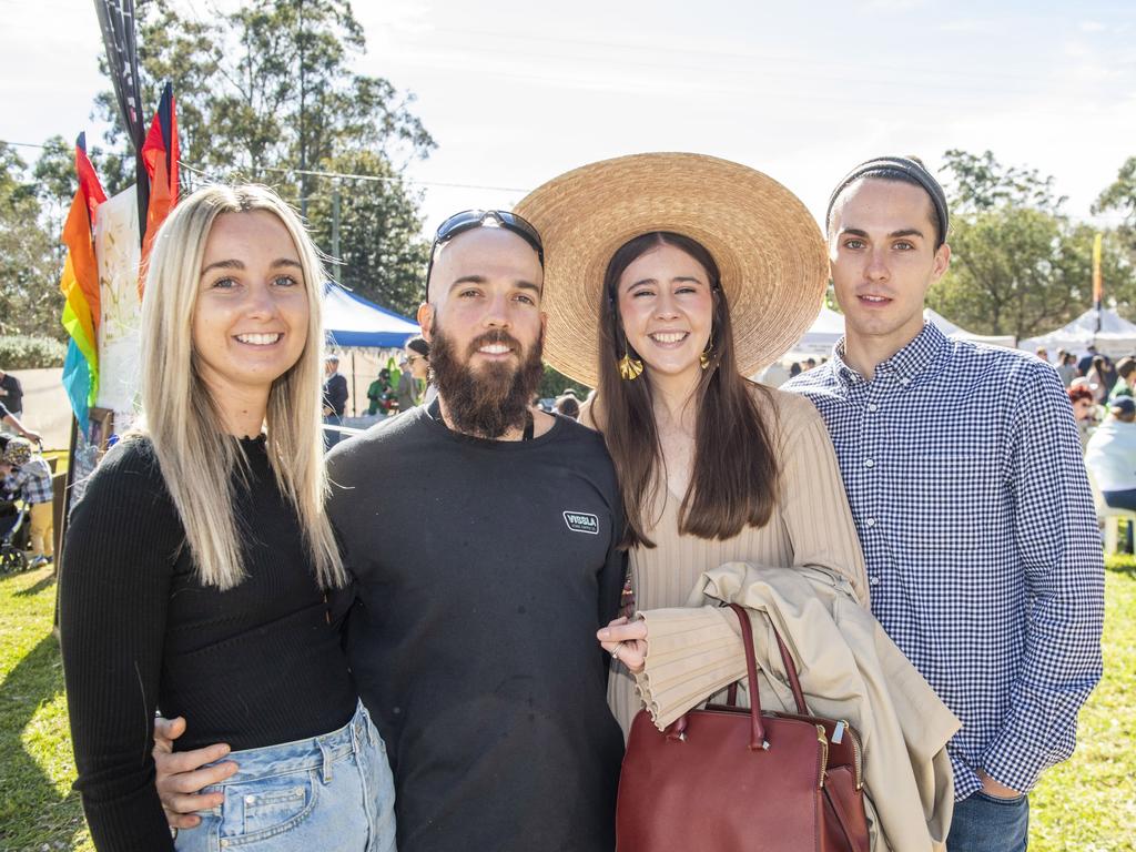 (from left) Jasmine, Mark, Nadia and Aaron Rix at the Hampton food festival. Sunday, June 26, 2022. Picture: Nev Madsen.