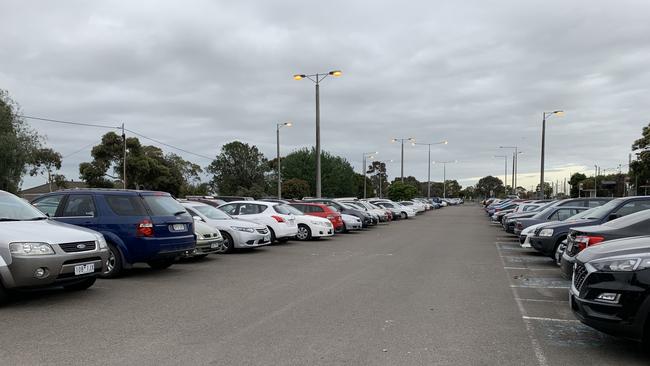 All full. Commuters are calling for a multi-level carpark complex at Cranbourne station. Picture: Suzan Delibasic