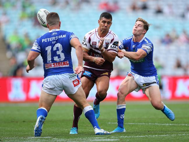 Burleigh halfback Jamal Fogarty showed his class in victory. Picture: Jason McCawley/Getty Images