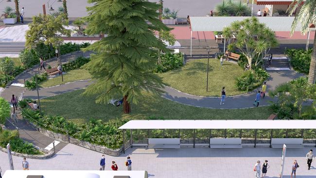 Landscape garden design for the new recreational space at Mentone Station due by 2021.