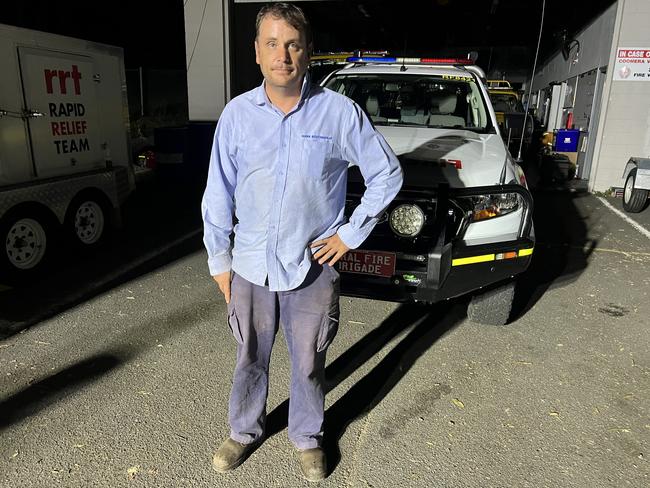 Theodore MP Mark Boothman at the Coomera Valley Rural Fire Brigade station on December 29 last year. Picture: Keith Woods.