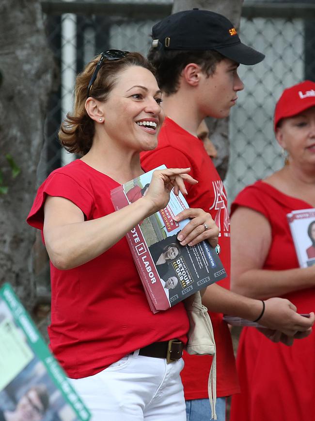 Jackie Trad pictured earlier today at a polling station. Picture: Getty Images